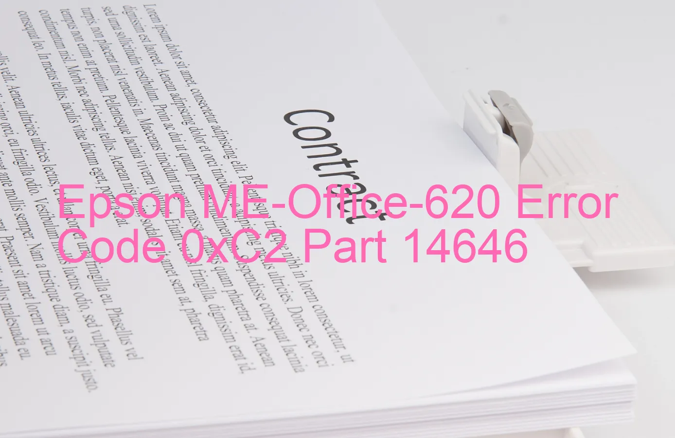 Epson ME-Office-620 Codice di errore 0xC2