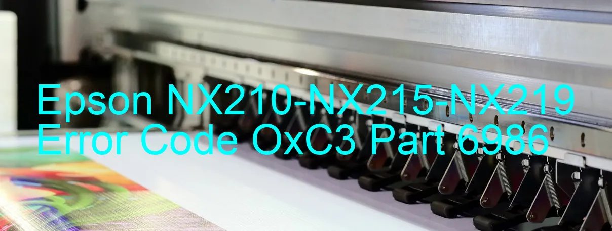 Epson NX210-NX215-NX219 Codice di errore OxC3