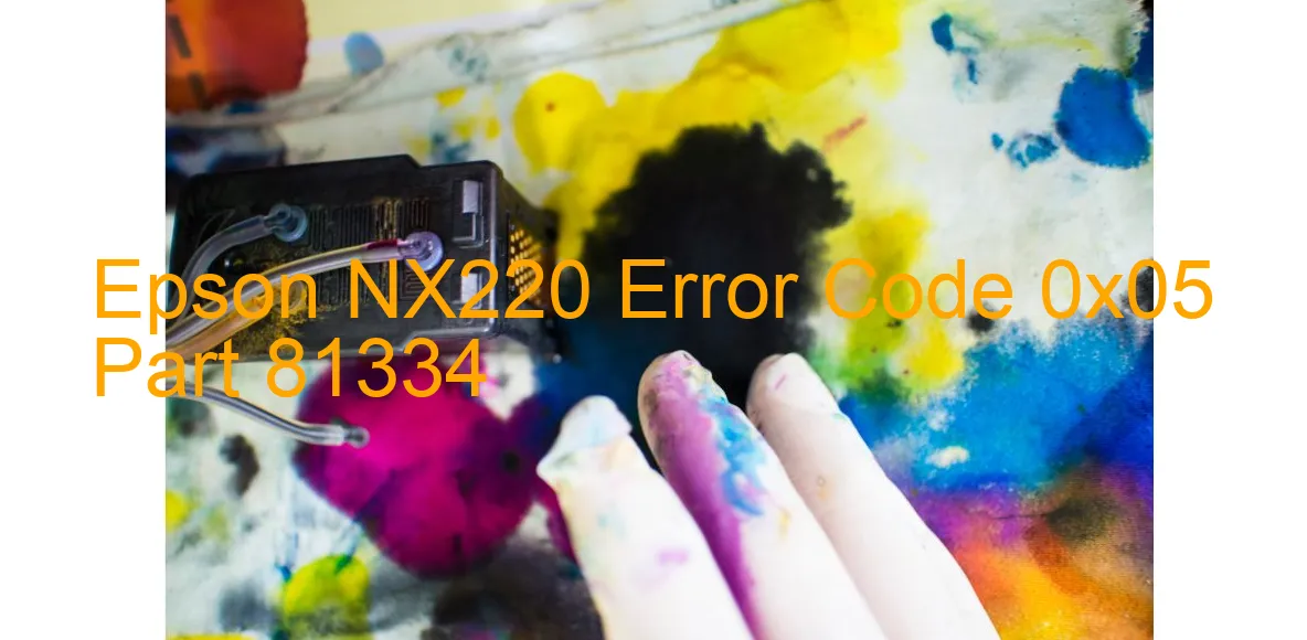 Epson NX220 Codice di errore 0x05