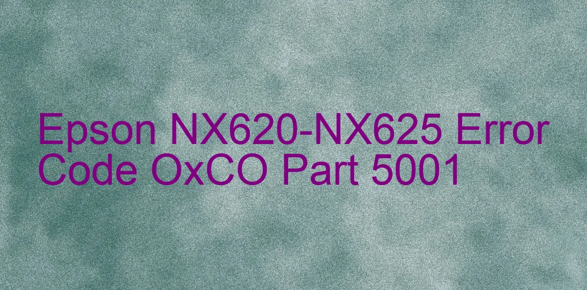 Epson NX620-NX625 Codice di errore OxCO