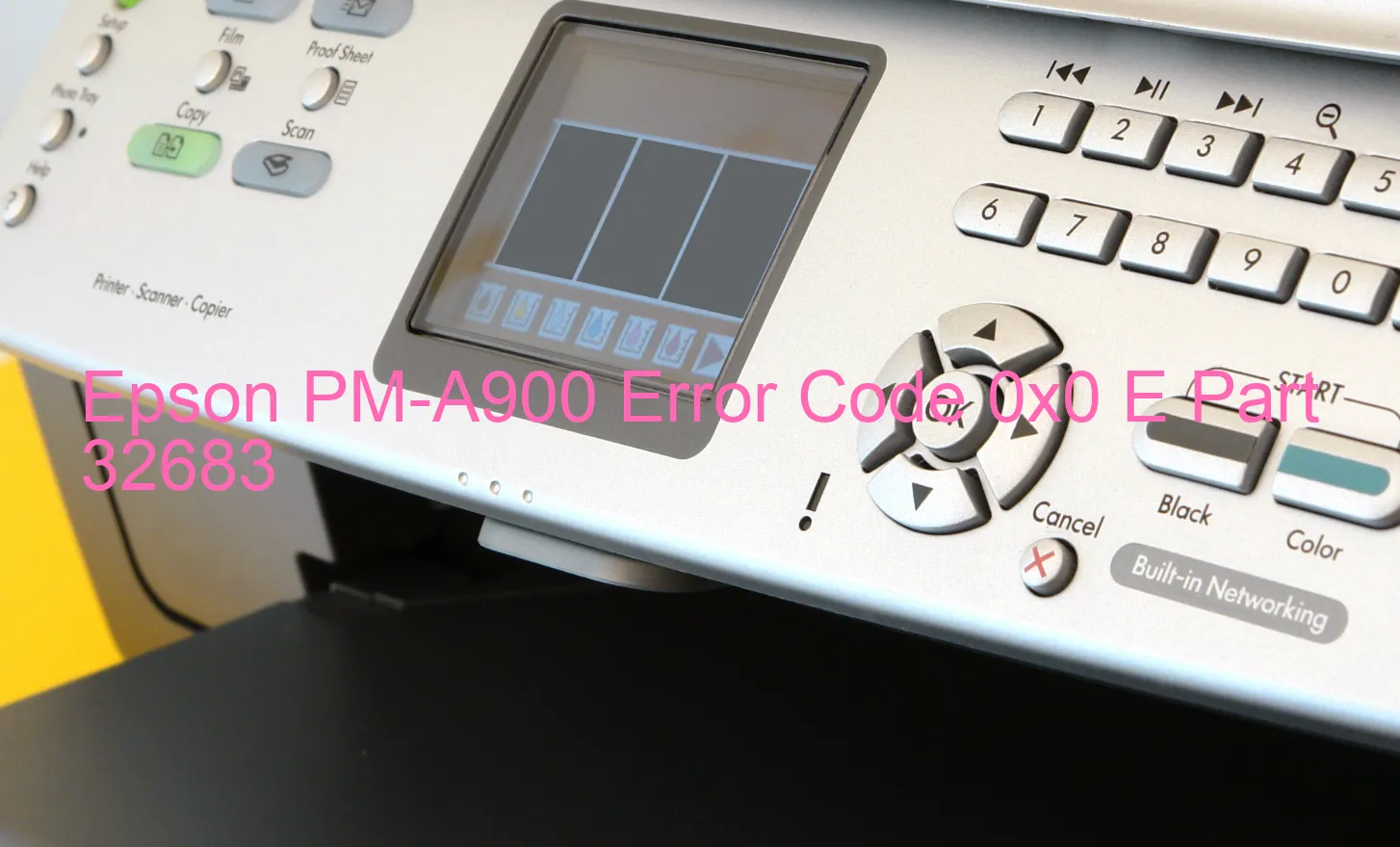 Epson PM-A900 Codice di errore 0x0 E