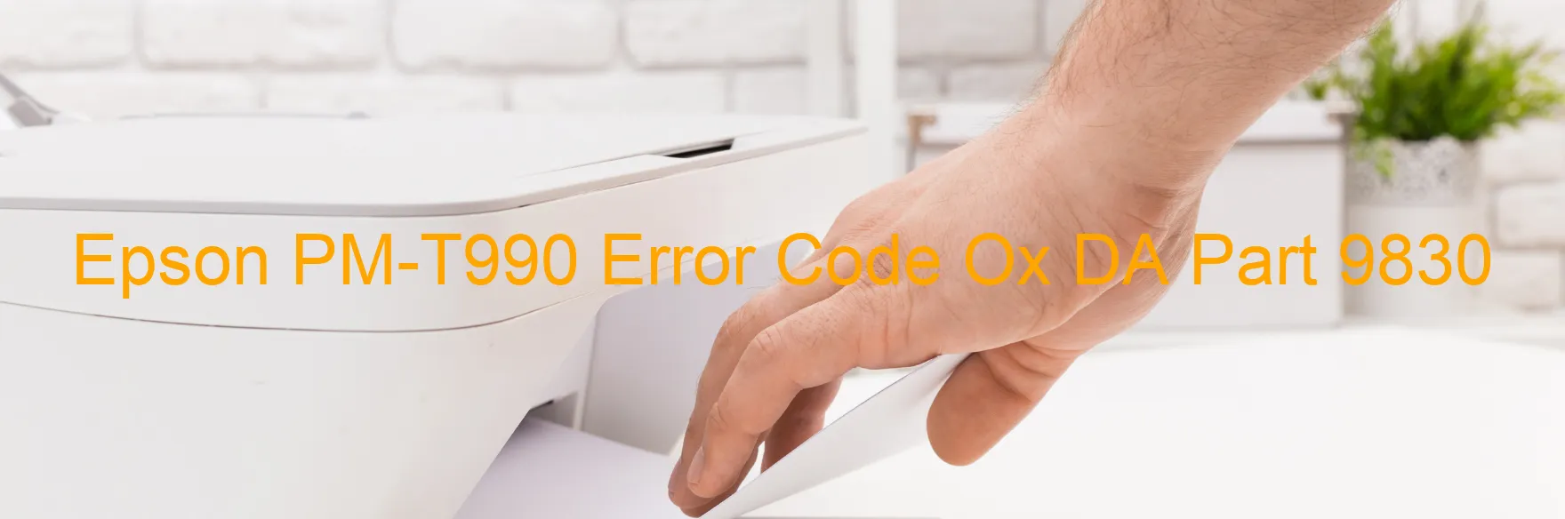 Epson PM-T990 Codice di errore Ox DA