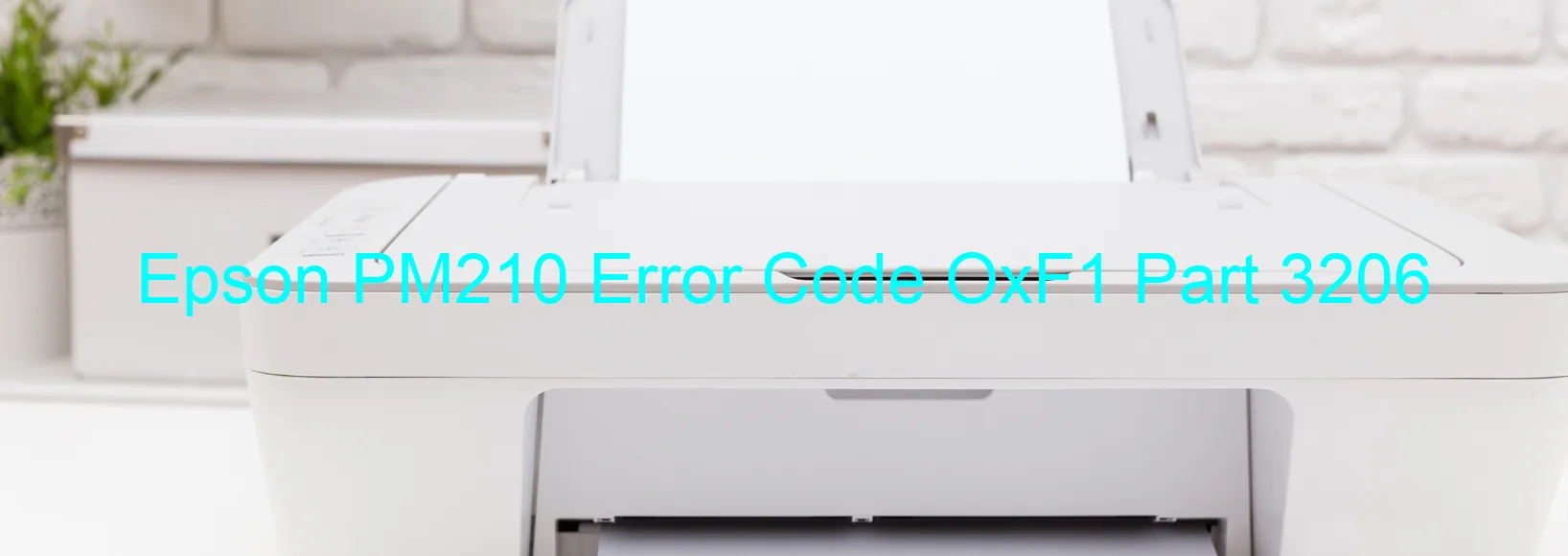 Epson PM210 Codice di errore OxF1