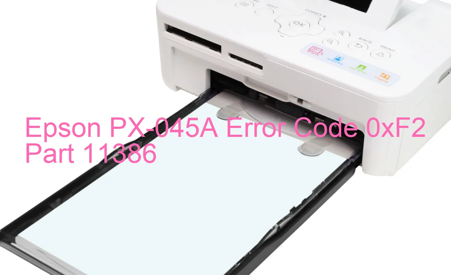 Epson PX-045A Codice di errore 0xF2