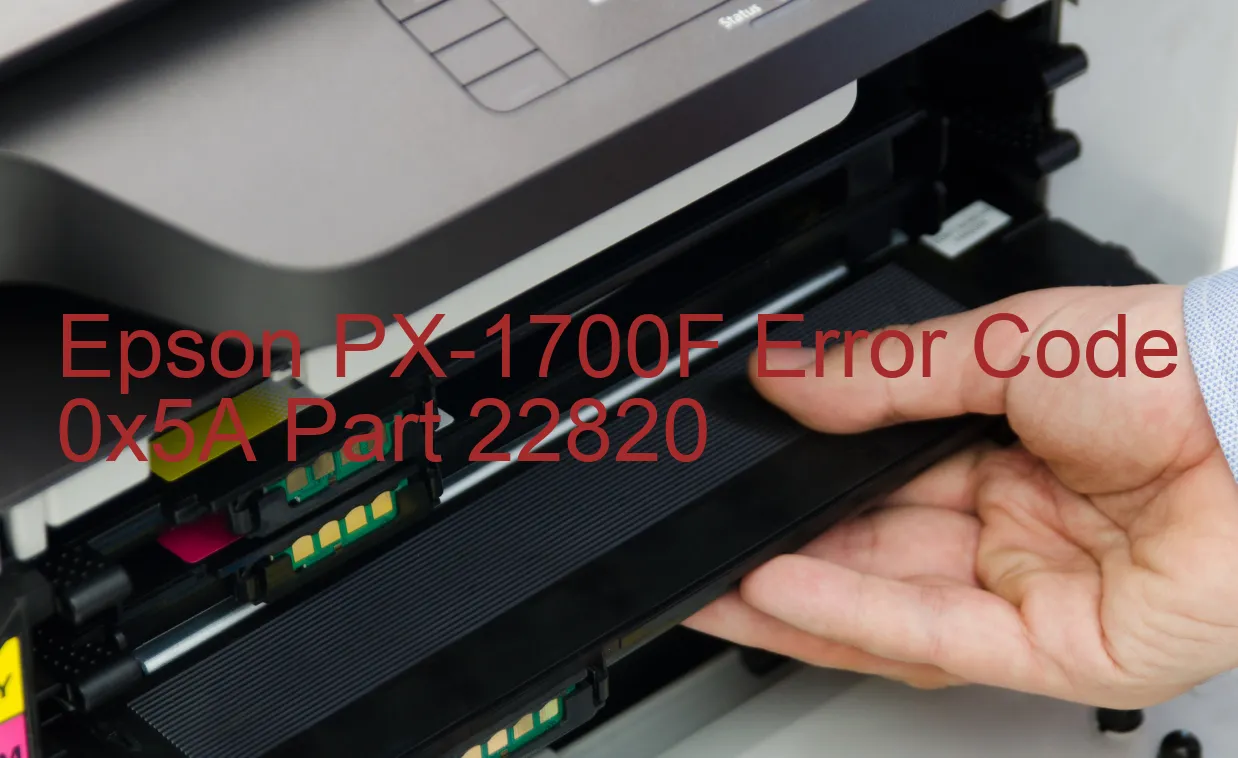 Epson PX-1700F Codice di errore 0x5A