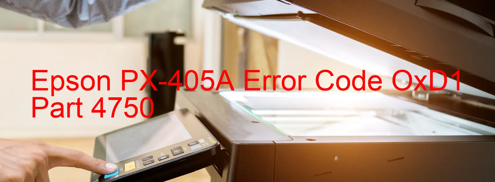 Epson PX-405A Codice di errore OxD1