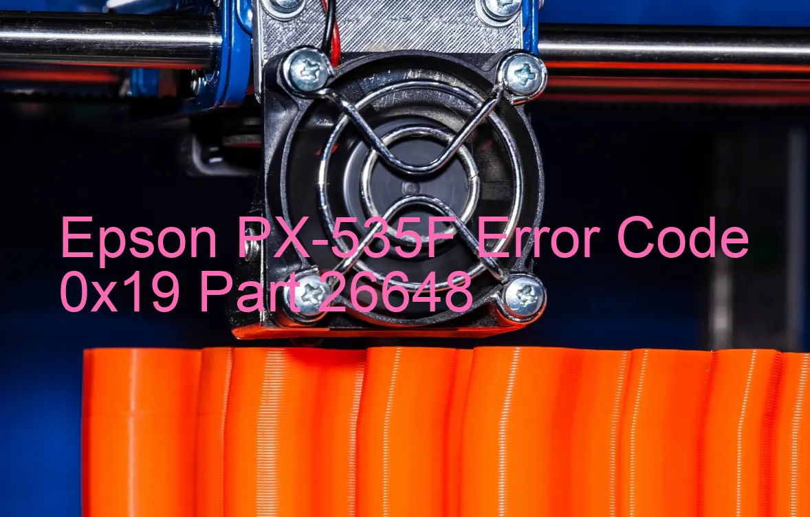 Epson PX-535F Codice di errore 0x19