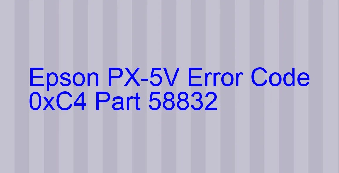 Epson PX-5V Codice di errore 0xC4