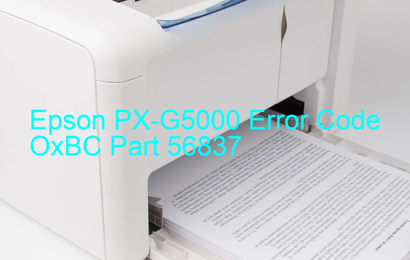 Epson PX-G5000 Codice di errore OxBC