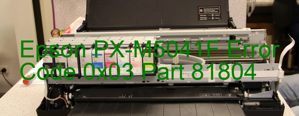 Epson PX-M5041F Codice di errore 0x03