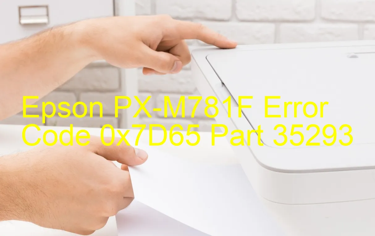 Epson PX-M781F Codice di errore 0x7D65