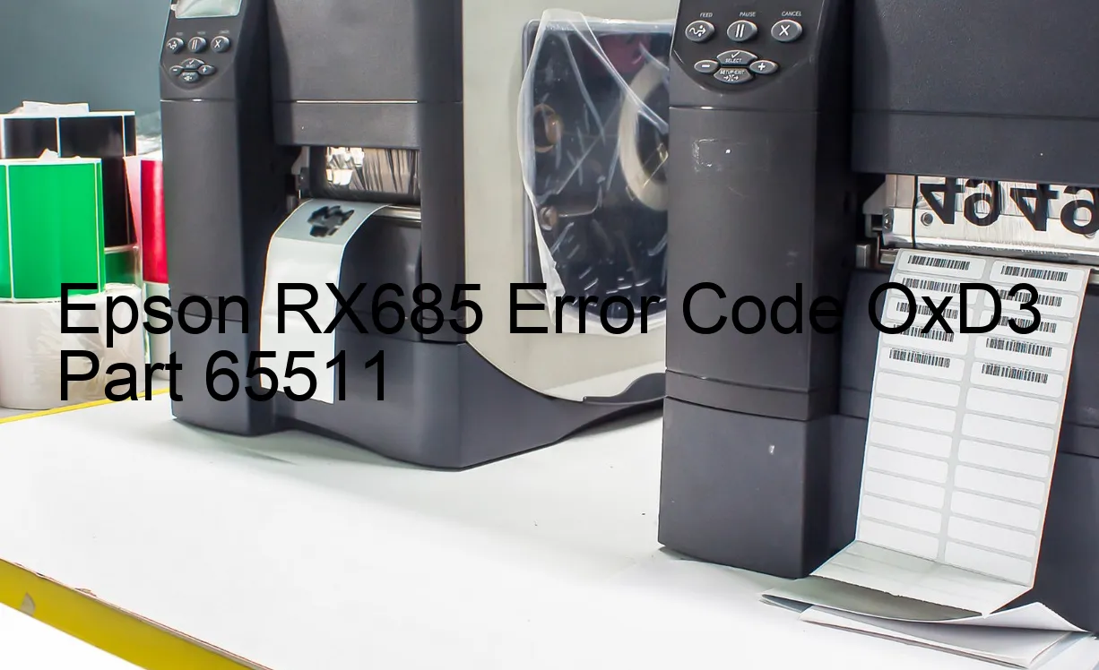 Epson RX685 Codice di errore OxD3