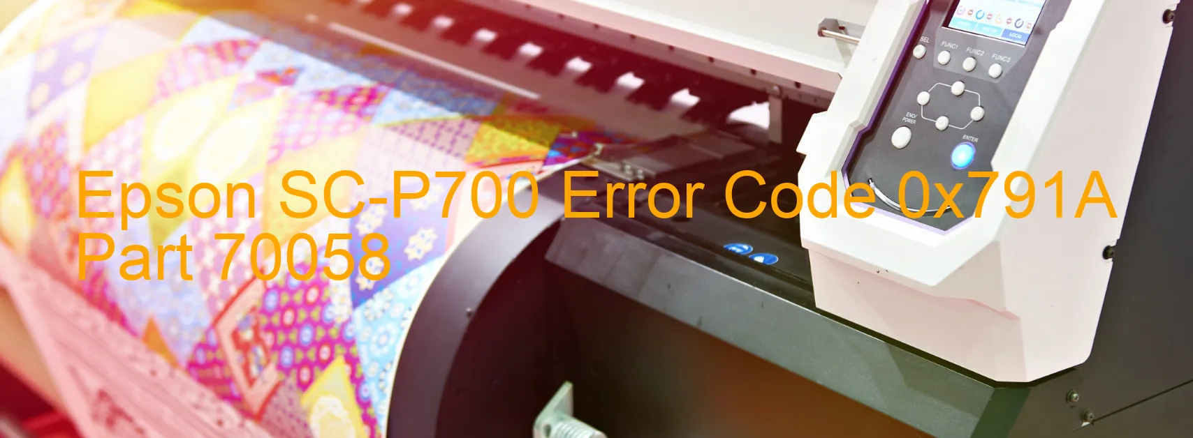 Epson SC-P700 Codice di errore 0x791A