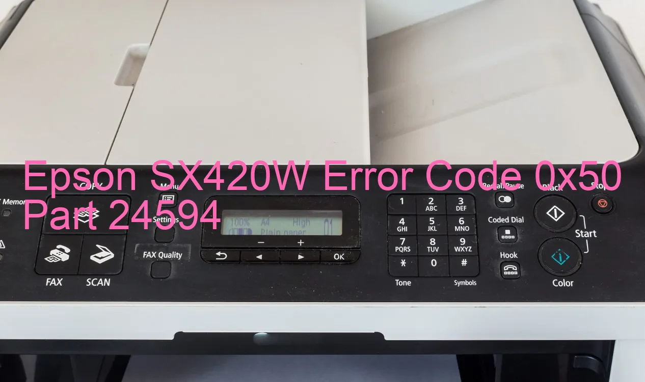 Epson SX420W Codice di errore 0x50