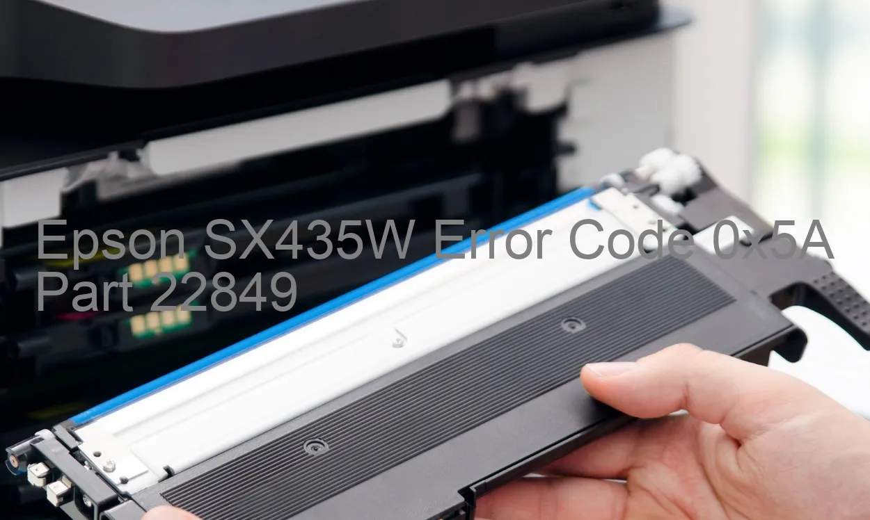 Epson SX435W Codice di errore 0x5A