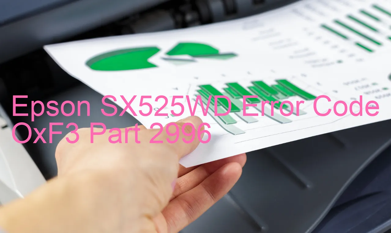 Epson SX525WD Codice di errore OxF3