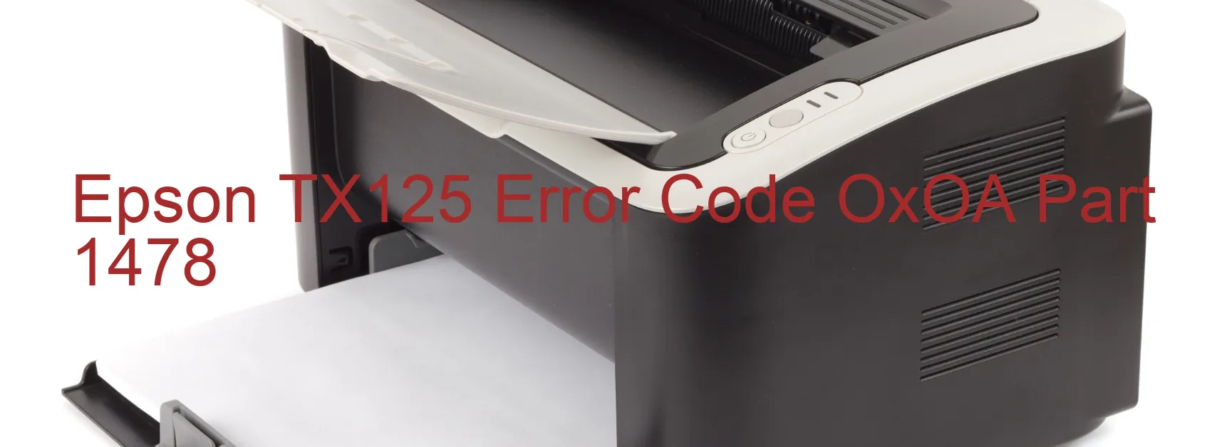 Epson TX125 Codice di errore OxOA