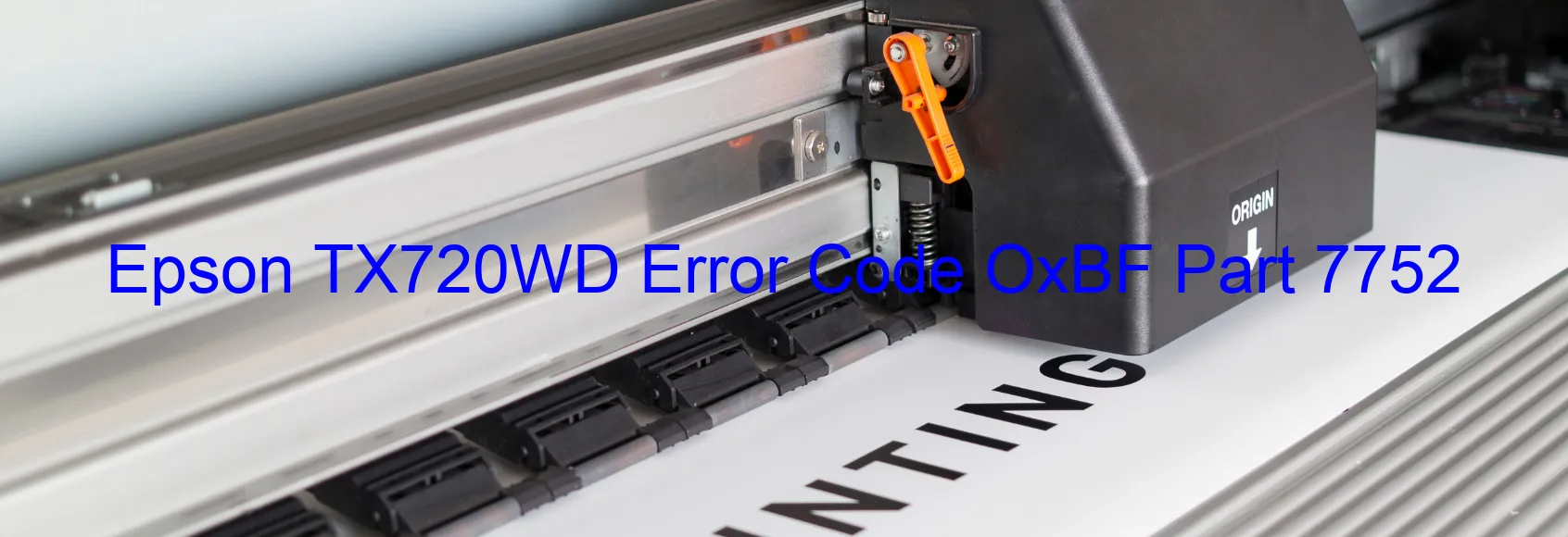 Epson TX720WD Codice di errore OxBF