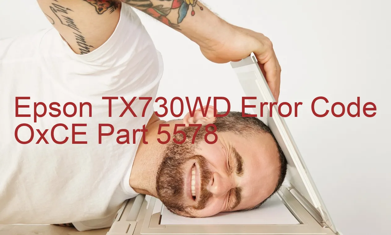 Epson TX730WD Codice di errore OxCE