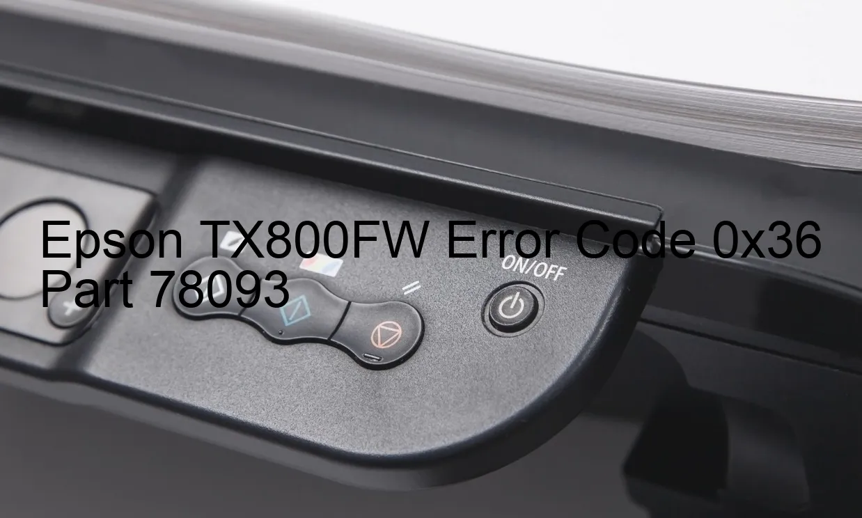 Epson TX800FW Codice di errore 0x36