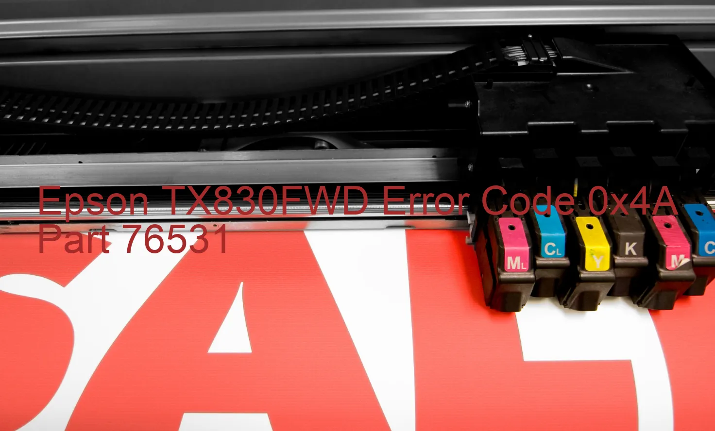 Epson TX830FWD Codice di errore 0x4A