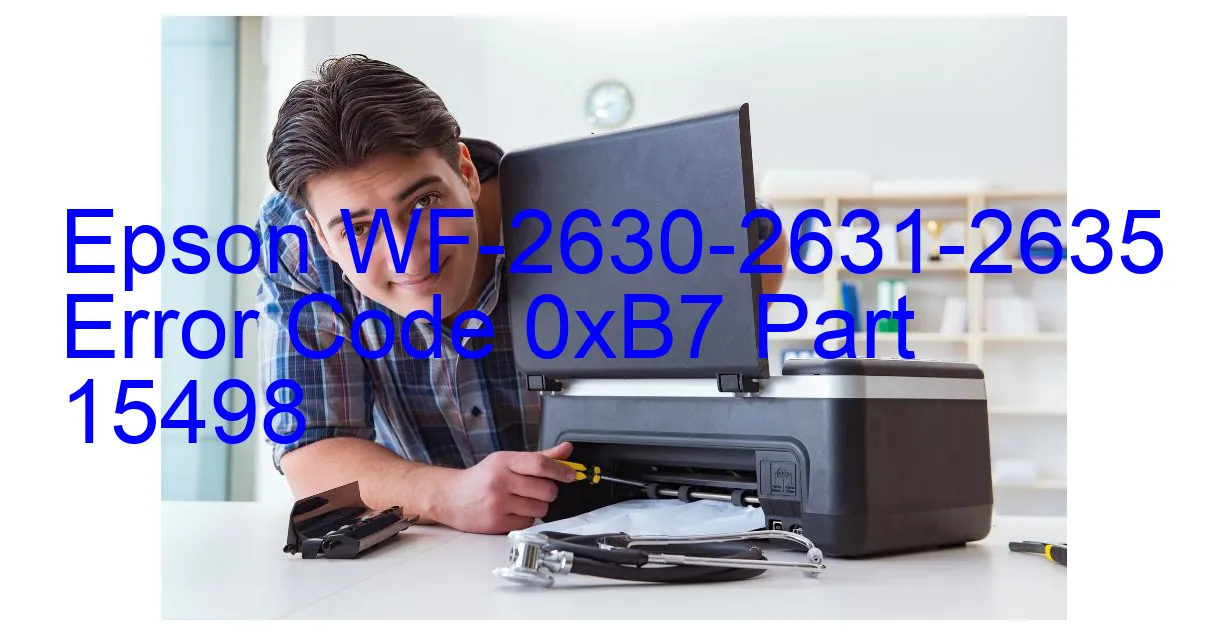 Epson WF-2630-2631-2635 Codice di errore 0xB7