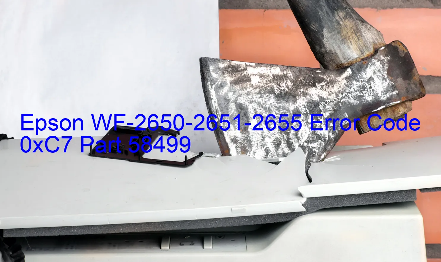 Epson WF-2650-2651-2655 Codice di errore 0xC7