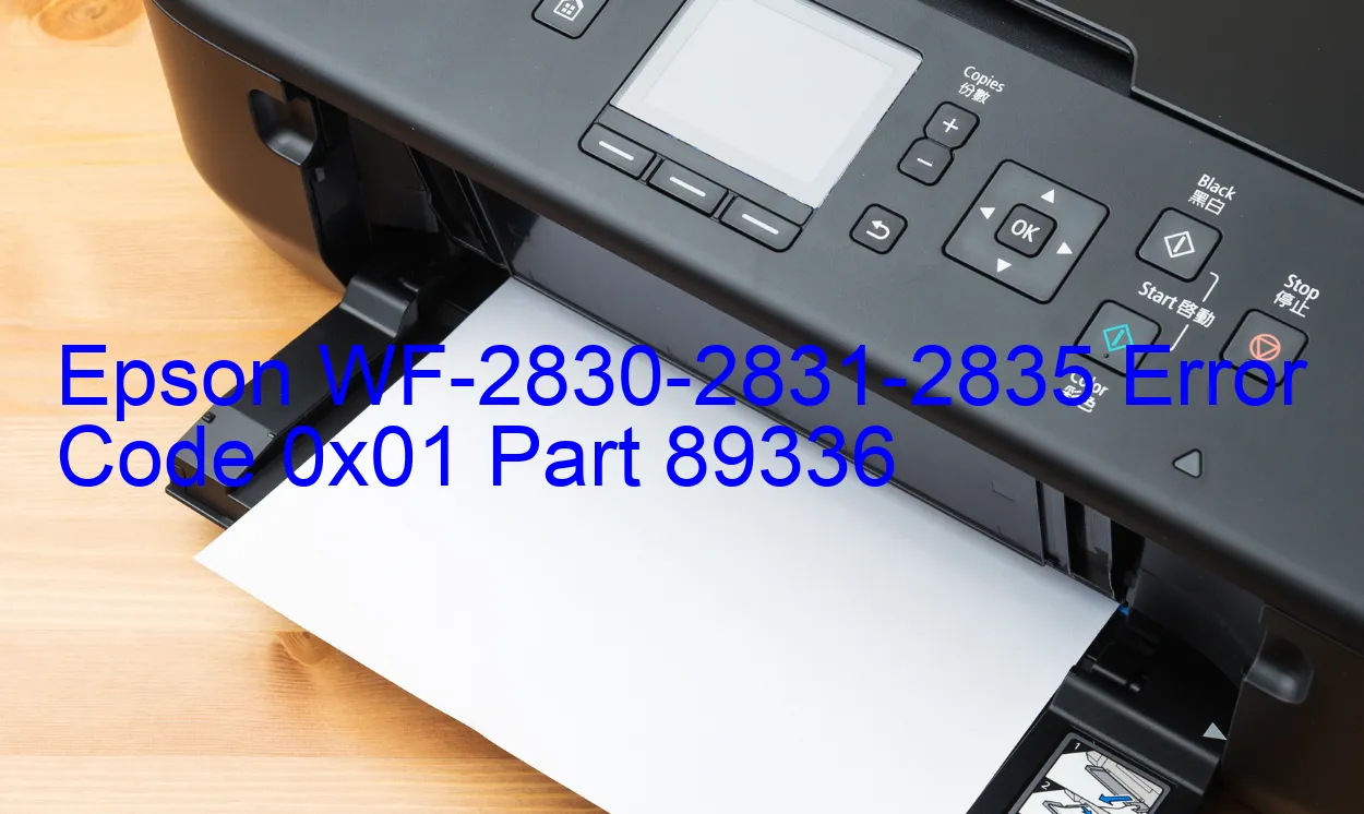 Epson WF-2830-2831-2835 Codice di errore 0x01