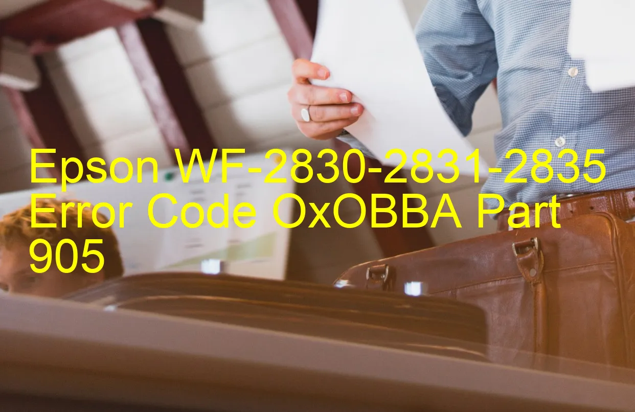 Epson WF-2830-2831-2835 Codice di errore OxOBBA