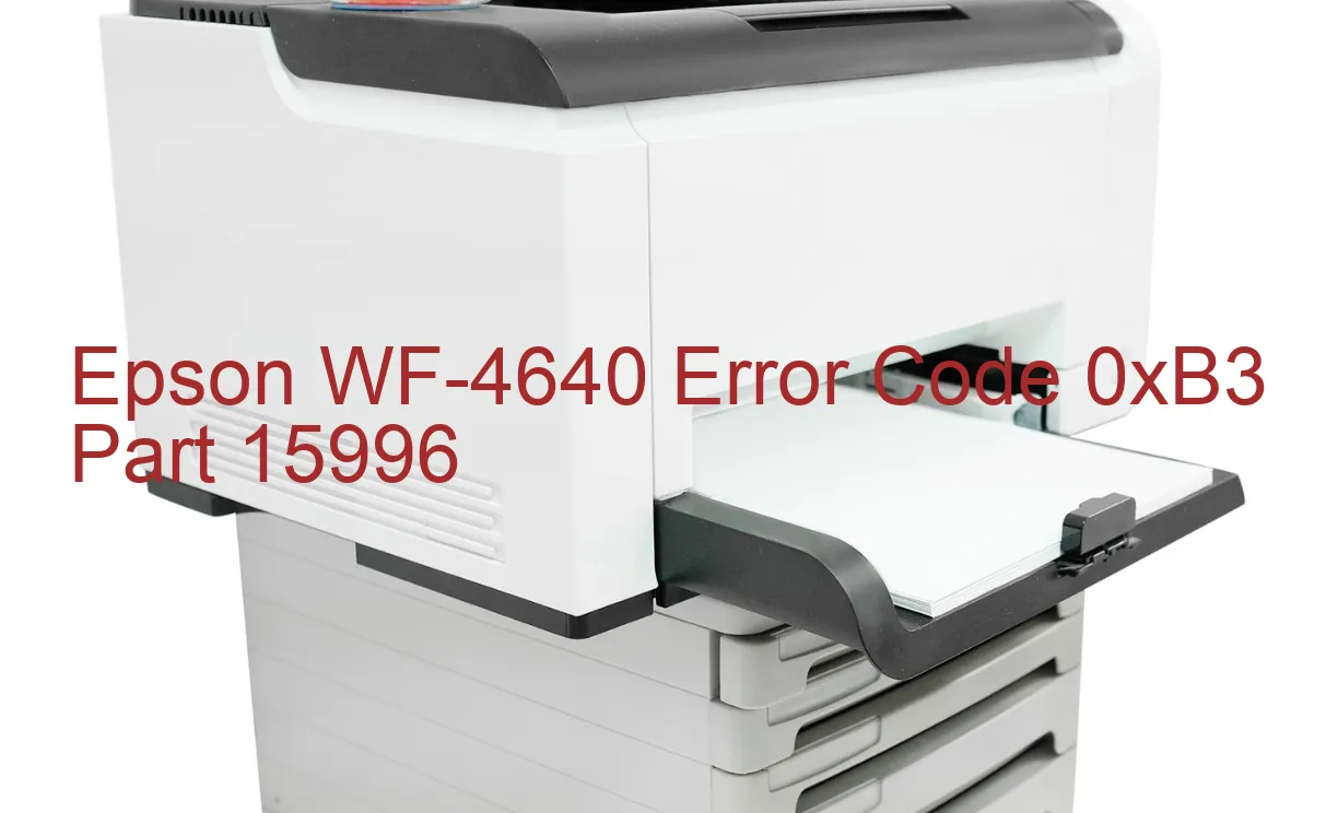 Epson WF-4640 Codice di errore 0xB3