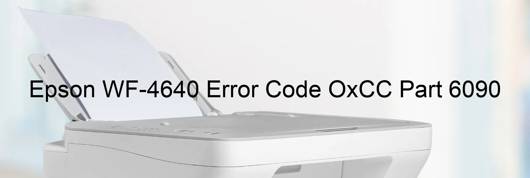 Epson WF-4640 Codice di errore OxCC