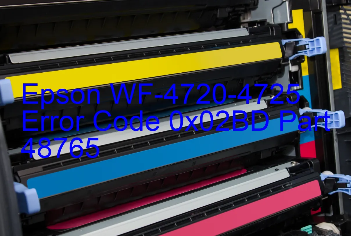 Epson WF-4720-4725 Codice di errore 0x02BD