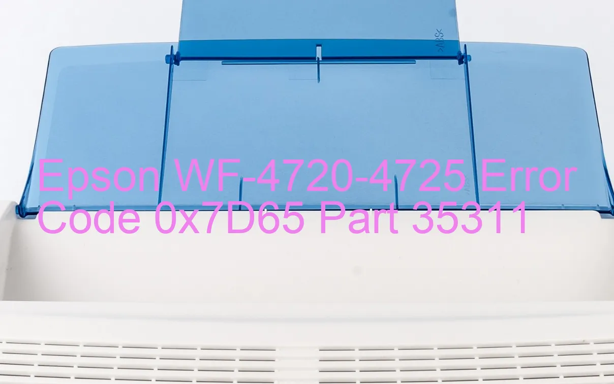 Epson WF-4720-4725 Codice di errore 0x7D65