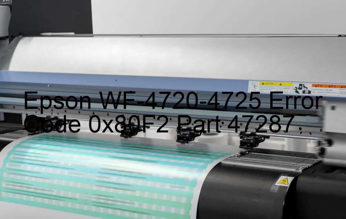 Epson WF-4720-4725 Codice di errore 0x80F2