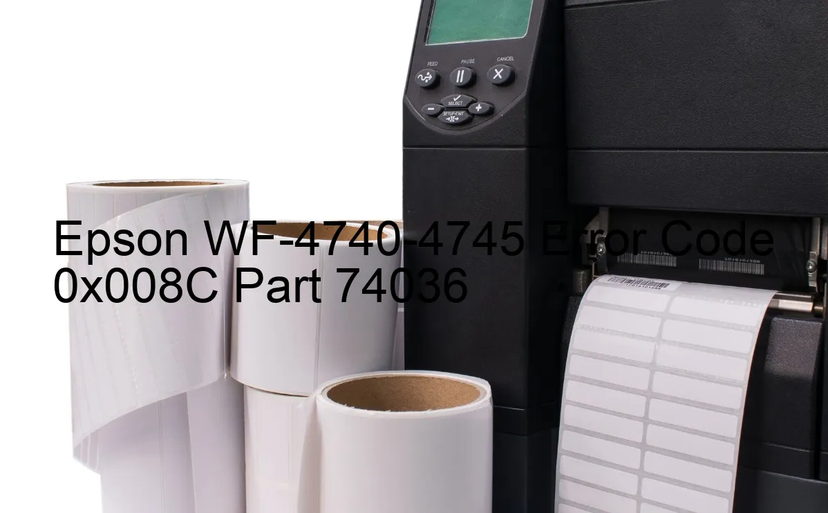 Epson WF-4740-4745 Codice di errore 0x008C