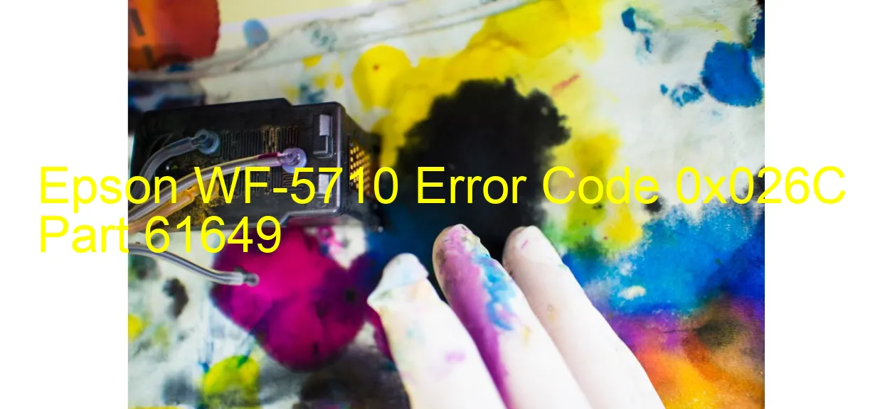 Epson WF-5710 Codice di errore 0x026C