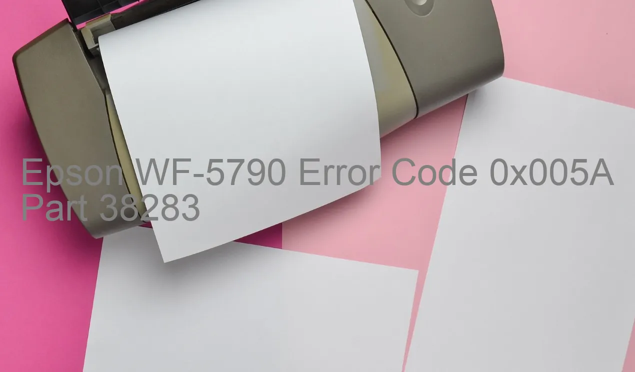 Epson WF-5790 Codice di errore 0x005A