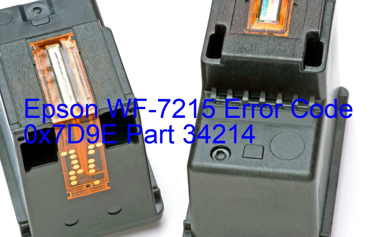 Epson WF-7215 Codice di errore 0x7D9E