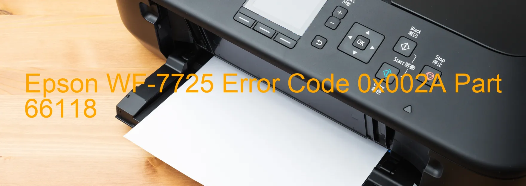 Epson WF-7725 Codice di errore 0x002A