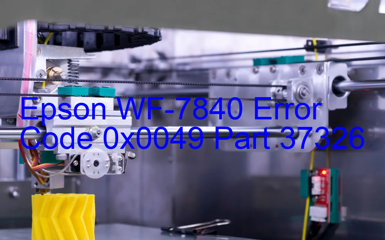 Epson WF-7840 Codice di errore 0x0049