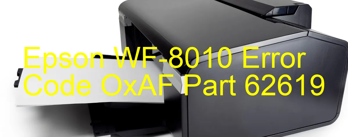 Epson WF-8010 Codice di errore OxAF