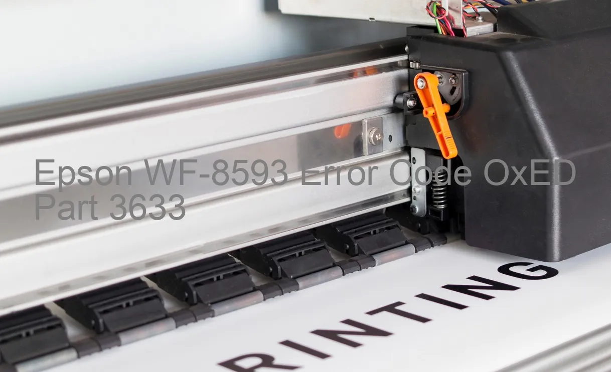 Epson WF-8593 Codice di errore OxED