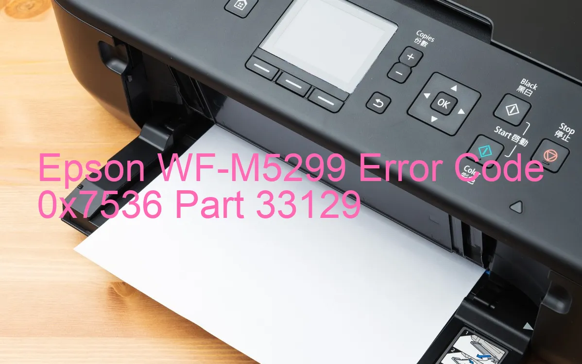 Epson WF-M5299 Codice di errore 0x7536