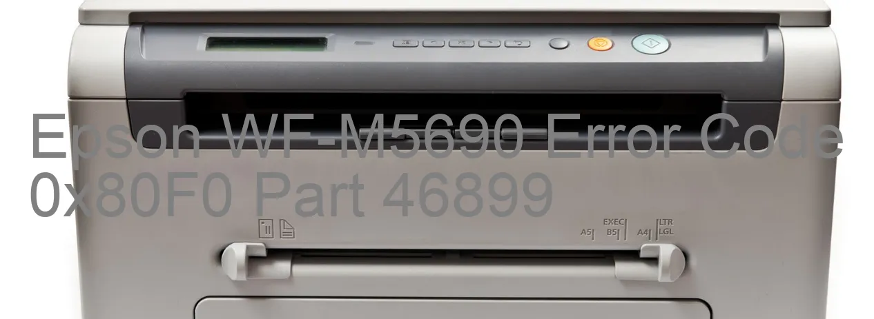 Epson WF-M5690 Codice di errore 0x80F0