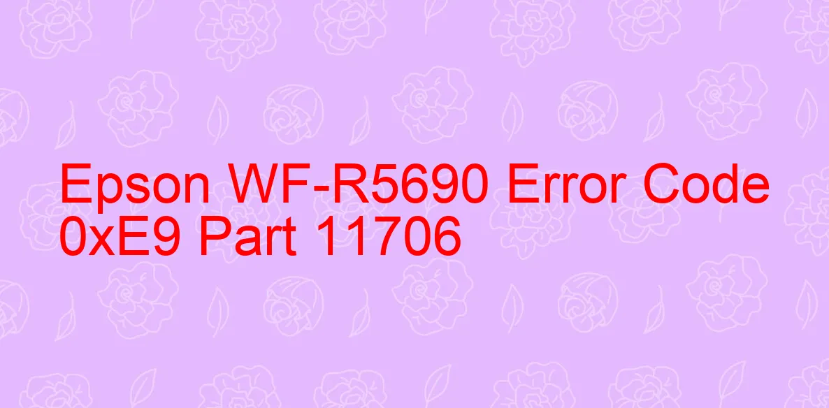 Epson WF-R5690 Codice di errore 0xE9