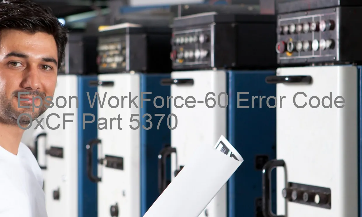 Epson WorkForce-60 Codice di errore OxCF