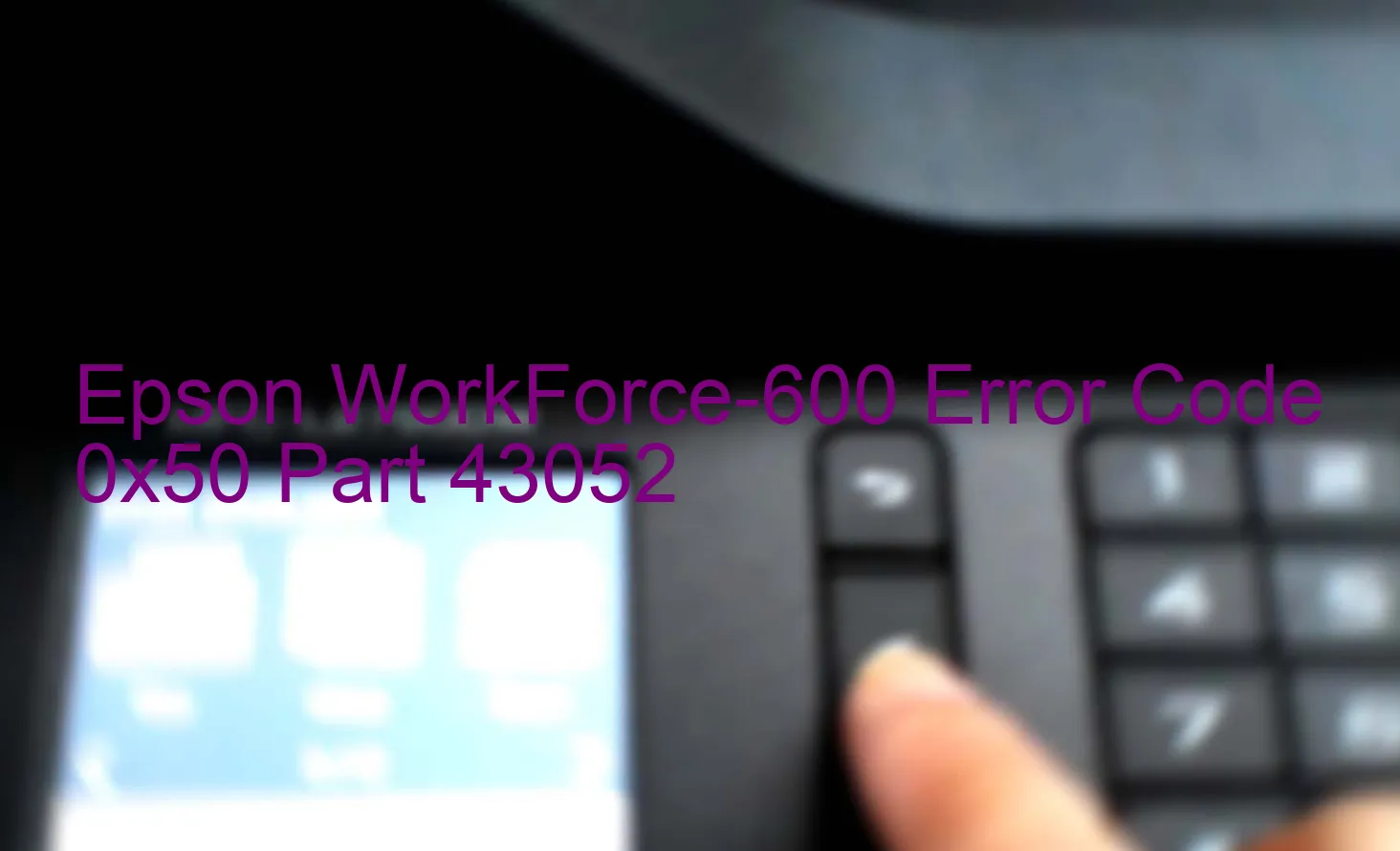 Epson WorkForce-600 Codice di errore 0x50