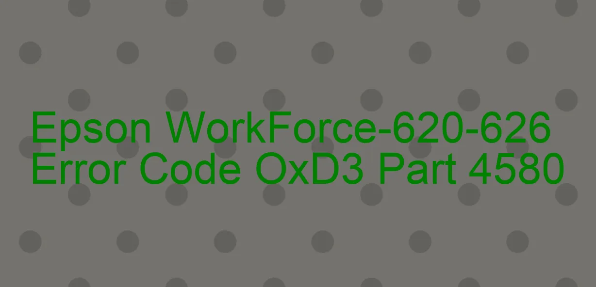 Epson WorkForce-620-626 Codice di errore OxD3