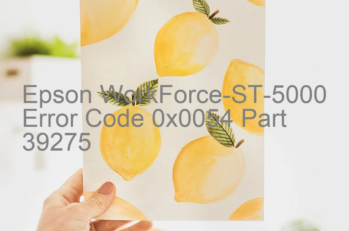 Epson WorkForce-ST-5000 Codice di errore 0x0054