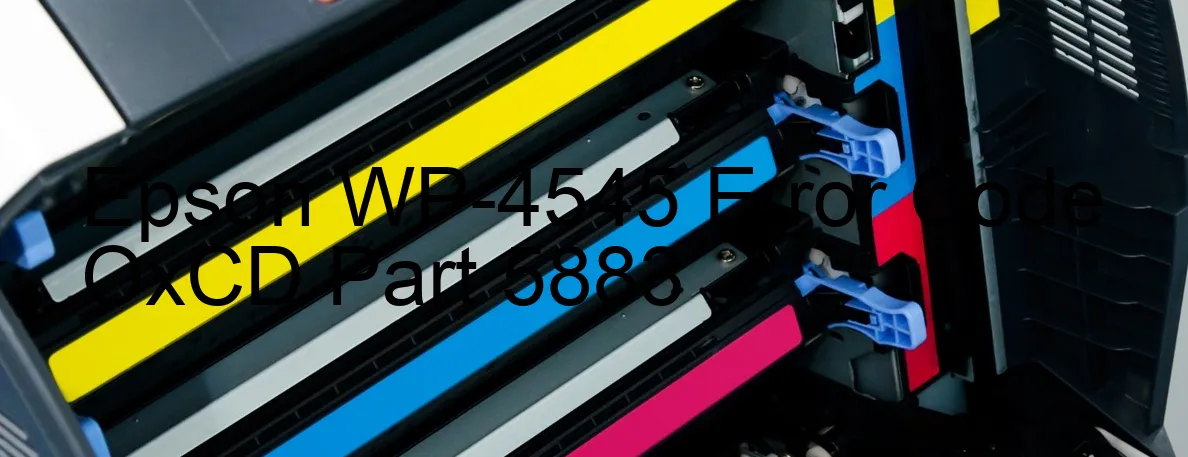 Epson WP-4545 Codice di errore OxCD